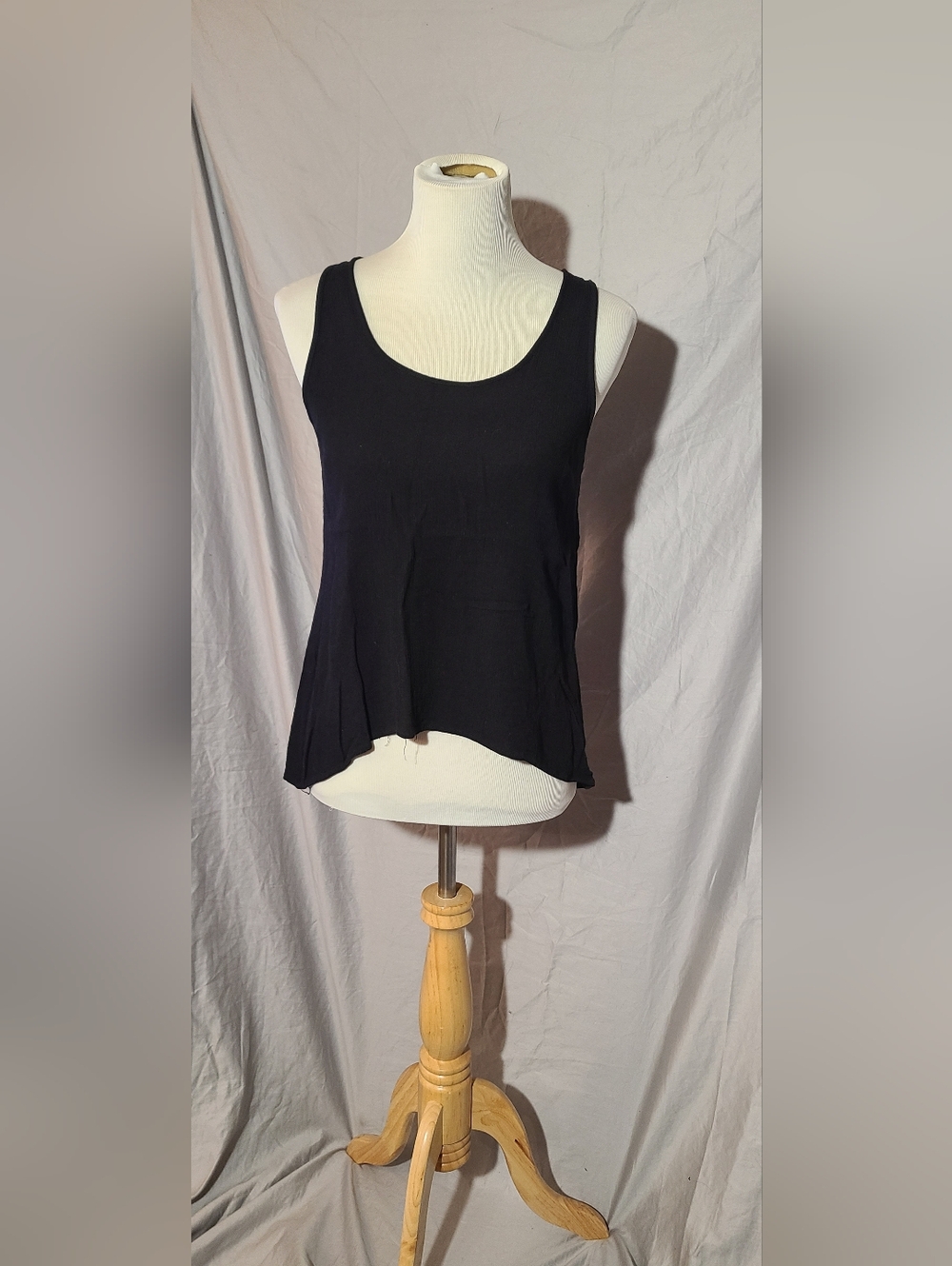 Ambiance Black Scoop Neck Tank Top
